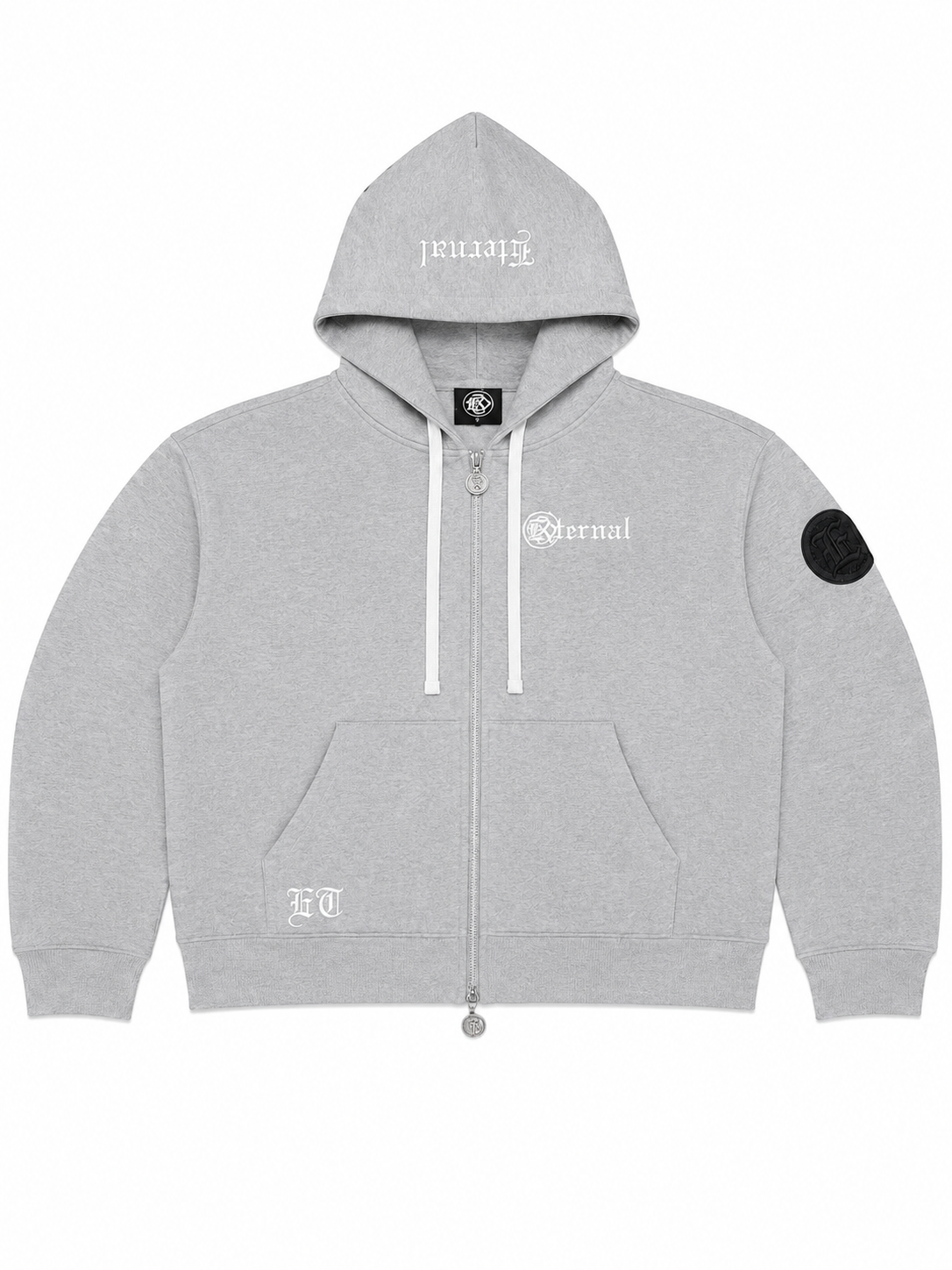 ETA Zip Up Hoodie Grey