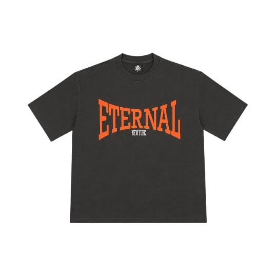ETA New York T-Shirt Washed Black And Orange V2