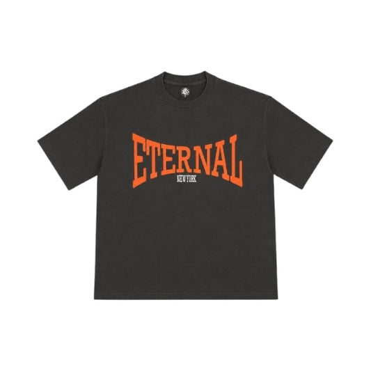 ETA New York T-Shirt Washed Black And Orange V2